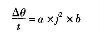 定子绕组的温升◊ 当电机锁定η时，与时间的比值t可以用以下公式计算：